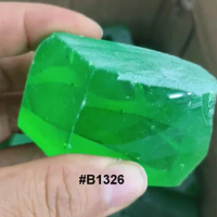 0.2kg Synthetic Gems Nanosital Raw Material Kryptonite Dark #B1326 Uncut Rough Stone For Gemstone Ma