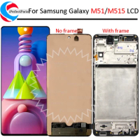 6.7'' For Samsung M51 LCD Display With frame Touch Panel Screen Assembly Digitizer For Samsung M515 