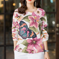 Korean Style Women's Blouse, New model, Three Quarter Sleeves, Square Neck, Latest Modern Kurta 2026