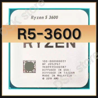 Ryzen 5 3600 R5 3600 3.6 GHz Used GAMING Zen 2 Six-Core Twelve-Thread CPU Processor 7NM 65W L3=32M 100-000000031 Socket AM4