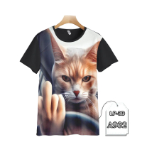 Baju Kucing Lucu Kaos Anak Gambar Kucing Printing 3D #LP3D-A932 Fashion