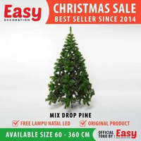 Pohon Natal 1 Meter 60 Cm 6Meter 2 ft FEET PVC Jarum Pinus CHRISTMAS TREE Easy Decoration
