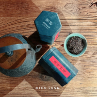 【茶韻】普洱茶2009年珍藏金針白蓮熟散茶150gx2雙罐組 茶葉禮盒(附提袋)