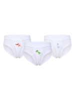 กางเกงในเด็กผู้ชาย JOCKEY KIDS แบบ BRIEFS สีขาว (แพ็ค3)