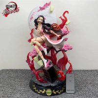 31/42cm Gk Demon Slayer Anime Figure Kamado Nezuko With Light Action Figurine Collectible Model Doll Statue Gift Toys For Child