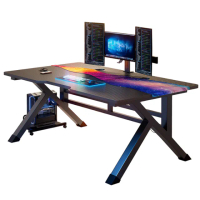 【ZAIKU 宅造印象】碳纖維面板 電腦桌 電競桌 100*60 書桌 辦公桌 學習桌(預購15天)