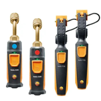 Testo 549i AND 115i Digital Manifold High-pressure Gauge AND Pipe-clamp Thermometer Operated Via Smartphone Manifold Gauge