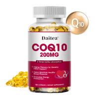 DAITEA Coenzyme Q10 Extract Supplement, 200 mg per serving, Supports Heart and Blood Pressure Health