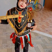 baju adat anak Dayak kostum karnaval pentas seni tari paud/TK/sd