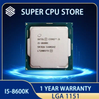 Intel Core i5-8600K i5 8600K CPU Processor 9M 91W 3.6 GHz Six-Core Six-Thread LGA 1151