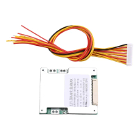 บอร์ดป้องกันแพ็คแบตเตอรี่ Li-Ion, BMS, 13S, 48V, 50A, พร้อมเครื่องวัดสมดุลแบตเตอรี่ลิเธียม, เข้ากันไ
