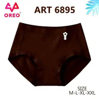 Celana Dalam Wanita CD Wanita Oreo 6895 Lentur Elastis Brown 2XL