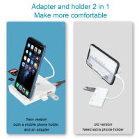 Lightning to USB3.0 OTG HDMI Digital AV Adapter/Cable Lightning to RJ45 Ethernet Lan Docking Station