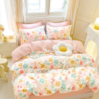 Aussino Kids Blush 100% Cotton Fitted Sheet Set / Quilt Cover Set - Elegant, Feminine Design with So