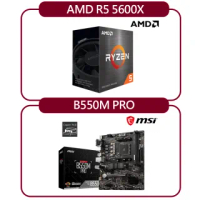 【MSI 微星】AMD R5 5600G + 微星 B550M PRO(自組DIY兩件組R56)