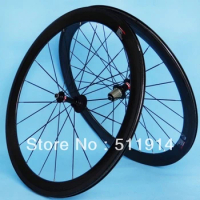Full Carbon Road Bike Clincher Wheelset 700C - 50MM NOVATEC A291SB/F482SB