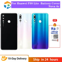 AAA For Huawei P30 Lite Back Battery Cover Nova 4e Rear Glass Door Panel Case For Huawei P30 Lite Battery Cover Replacement