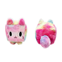18cm PET SIMULATOR X Tiedye Cat Plush Anime Plush Toy Plush Toy Stuffed Animals Soft Plush Children Gifts Doll Xmas Birthday