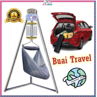 QQ COMPACT Travel Spring Cot Rangka Buai Buaian Baby Mesin Auto Elektrik Bayi