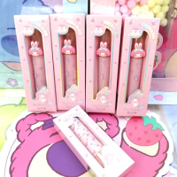 Miniso Kawaii My Melody Rose Cartoon Hydrating Mirror Lip Glaze Anime Sanrio Girly Heart Cute Afternoon Tea Lipstick Makeup