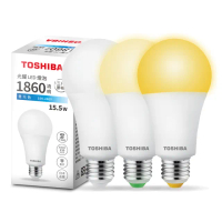 【TOSHIBA 東芝】買6送6 光耀 15.5W LED燈泡(白光/自然光/黃光)
