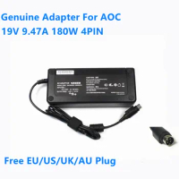 Input 200-240V Genuine 19V 9.47A 180W 4PIN GA180SD1-19009470 Power Supply AC Adapter For AOC all in one Laptop Monitor Charger