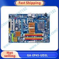 GA-EP45-UD3L Motherboard P45 LGA 775 DDR2 ATX Mainboard 100% Tested