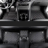 fiber leather car interior floor mat for mercedes benz e-class w211 w212 w213 e200 e300 e350 c207 2003-2020 car accessories