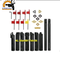 Gagang Pahat Bubut | 12 16 20 mm | 9 pcs Luar Dalam Boring Holder - 20 mm