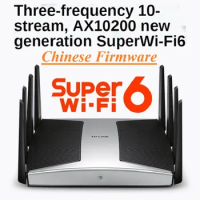 8 Antennas, WiFi6E Wireless Mesh Router Wi-Fi 6 AX10200, 802.11AX, 2.4GHz 574M + 5GHz 9608M, 1000M WAN/LAN, 2.5G SFP / RJ45 Port