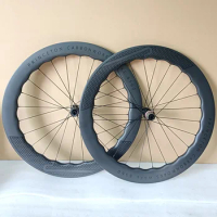 6560 Carbon Road Bicycle Wheels, 65mm, 60mm Disc Brake, Tubeless Clincher, Carbon Wheelset