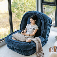 Lazy Sofa Sleeping and Lying Nest Home Bedroom Tatami Foldable Single Sofa Bed