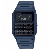 【CASIO 卡西歐】風潮 計算機樹脂腕錶/藍(CA-53WF-2B)