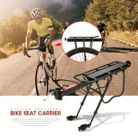 Aluminum Alloy Mountain Bike Bicycle Rear Seat Luggage Shelf Rack Carrier Cycling Accessory, Bike Seat Carrier, Bike Seat Rack,