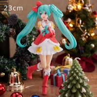 Christmas Miku Cute Kawaii Virtual Singer Miku Manga Statue Figurines Pvc Action Figure Hatsune miku 20~25cm