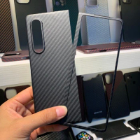 New Real Aramid Fiber Carbon Fiber For Samsung Galaxy Z Fold 3 Slim Anti-fall Design Galaxy Z Fold3 5G Phone CASE Cover