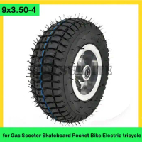 High quality 9 inch wheel 9x3.50-4 tires tyre Inner Tube and rim Combo for Gas Scooter Skateboard Pocket Bike Electric tricycle
