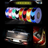 Night Reflect Tape Sticker Car Guidepost Adhesive Reflective Safety Warning Tape