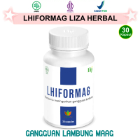 LHIFORMAG LIZA HERBAL 30 KAPSUL, JAMU MAAG ASAM LAMBUNG NAIK KEMBUNG PERUT BEGAH PENCERNAAN, KUNYIT 