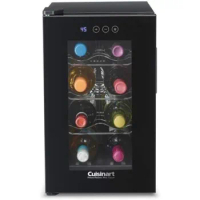 8-Bottle Wine Cellar Touchscreen Controls LED Display Efficient Cooling System