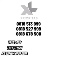 Kartu Perdana XL Cantik 10 Digit / 10 Angka 0818 600 568