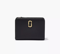 MARC JACOBS 真皮短夾 THE J MARC MINI COMPACT WALLET｜618年中慶全館優惠中!!下單享9%點數回饋