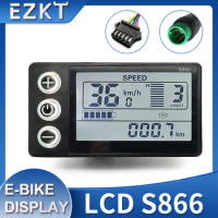 E-bike S866 LCD Display 24V/36V/48V/60V E Bike Electric Bike Bicycle Display Conversion Kit Accessories