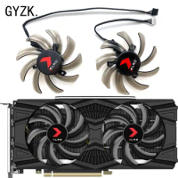 New For PNY GeForce RTX2060 2060S 2070 GTX1660S Gaming OC Dual Fan Graphics Card Replacement Fan GA91S2U