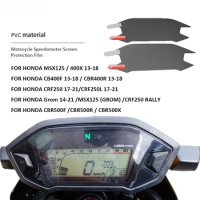 Scratch-proof Cluster Scratch Protection Film Screen Protection For HONDA MSX125 GROM 400X CB400F CBR400R CRF250L Grom CRF250 R