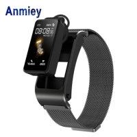 Anmiey 1.14 Smart Band Bluetooth Call Smart Watch Weather Display Blood Pressure Heart Rate Monitor Waterproof Fitness Bracelet
