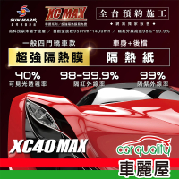 【SUN MARK 桑瑪克】隔熱紙 桑瑪克 尊爵XC40 MAX 車身 轎車_送安裝(車麗屋)