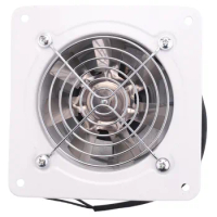 4 Inch Inline Duct Fan Air Ventilator Metal Pipe Ventilation Exhaust Fan Extractor Bathroom Fan Duct Fan Accessories