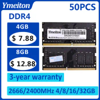 memoriam ddr4 50PCS Ymeiton Note DDR4 2400MHz 2666MHz 4GB 8GB 16GB 32GB SO-DIMM RAM 288Pin 1.2v laptop Memory Wholesales