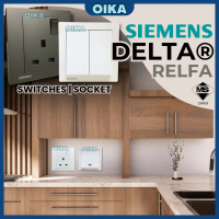 [READY STOCK] SIEMENS DELTA® Relfa Switch Socket Outlet Switches SIRIM CERTIFIED RJ45 CAT6 / 4G 2W